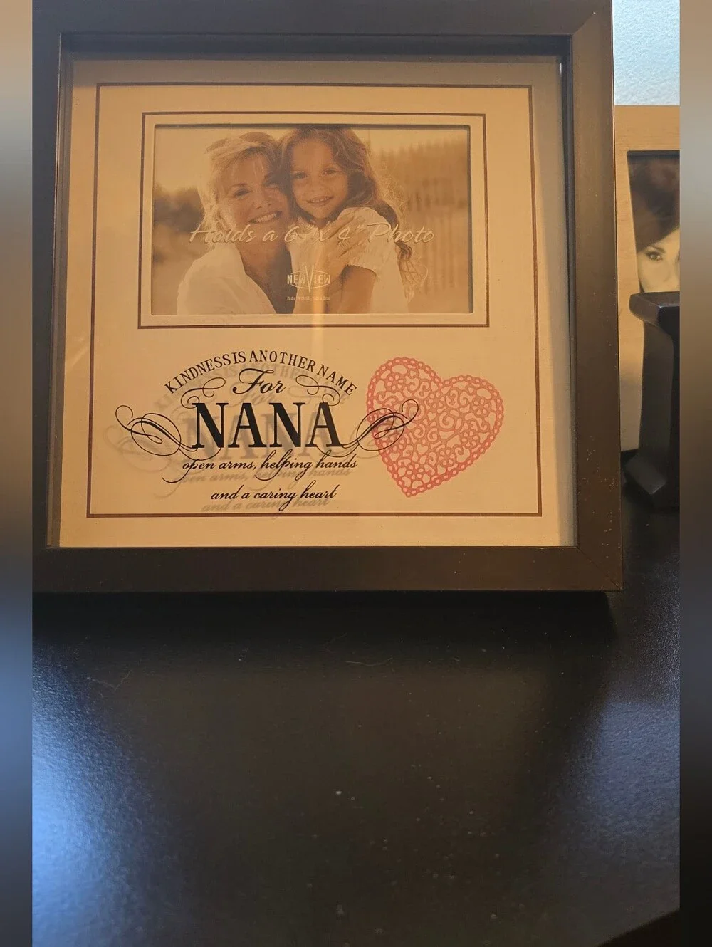 For Nana Framed Photo Mat - Black Frame